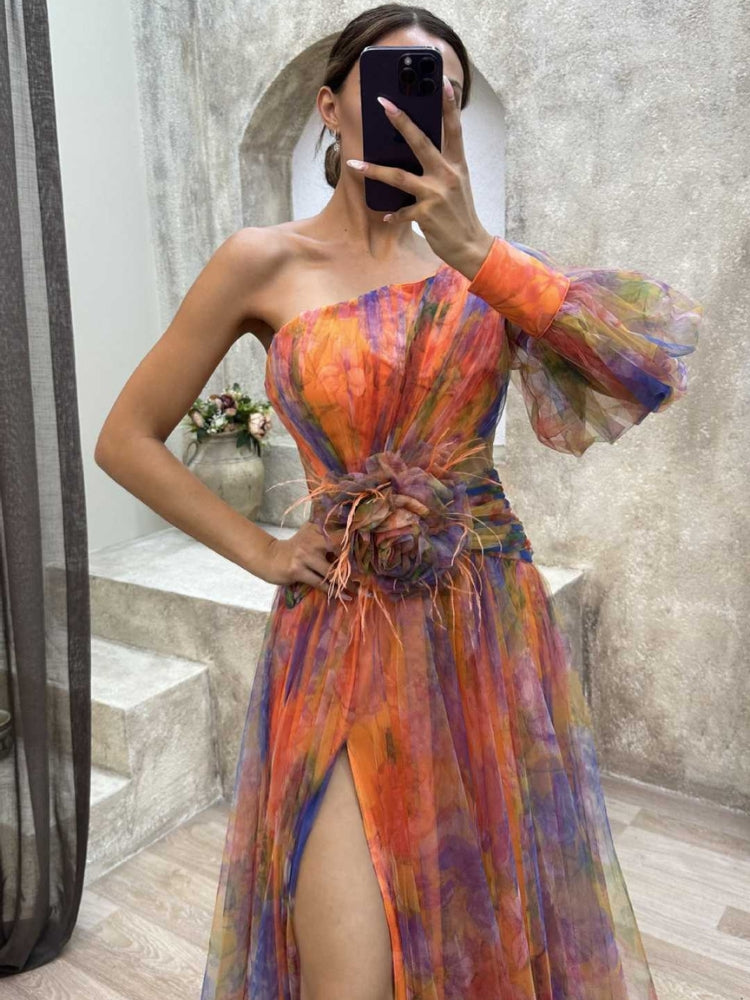 Avenelle | Robe Époustouflante Asymétrique Pour Femmes | Maxi
