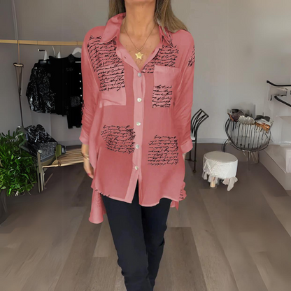 Clothilde | Chemise Femme Longue | Texte