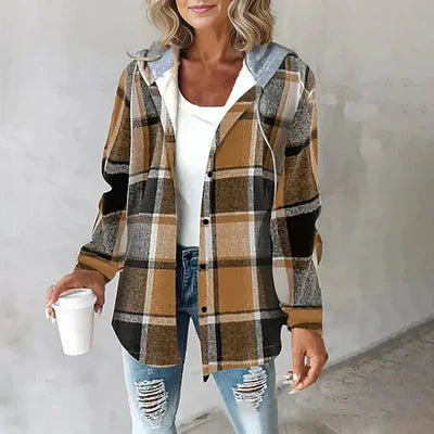 Evalisse |Veste Rayée À Capuche Pour Femme | Douillet
