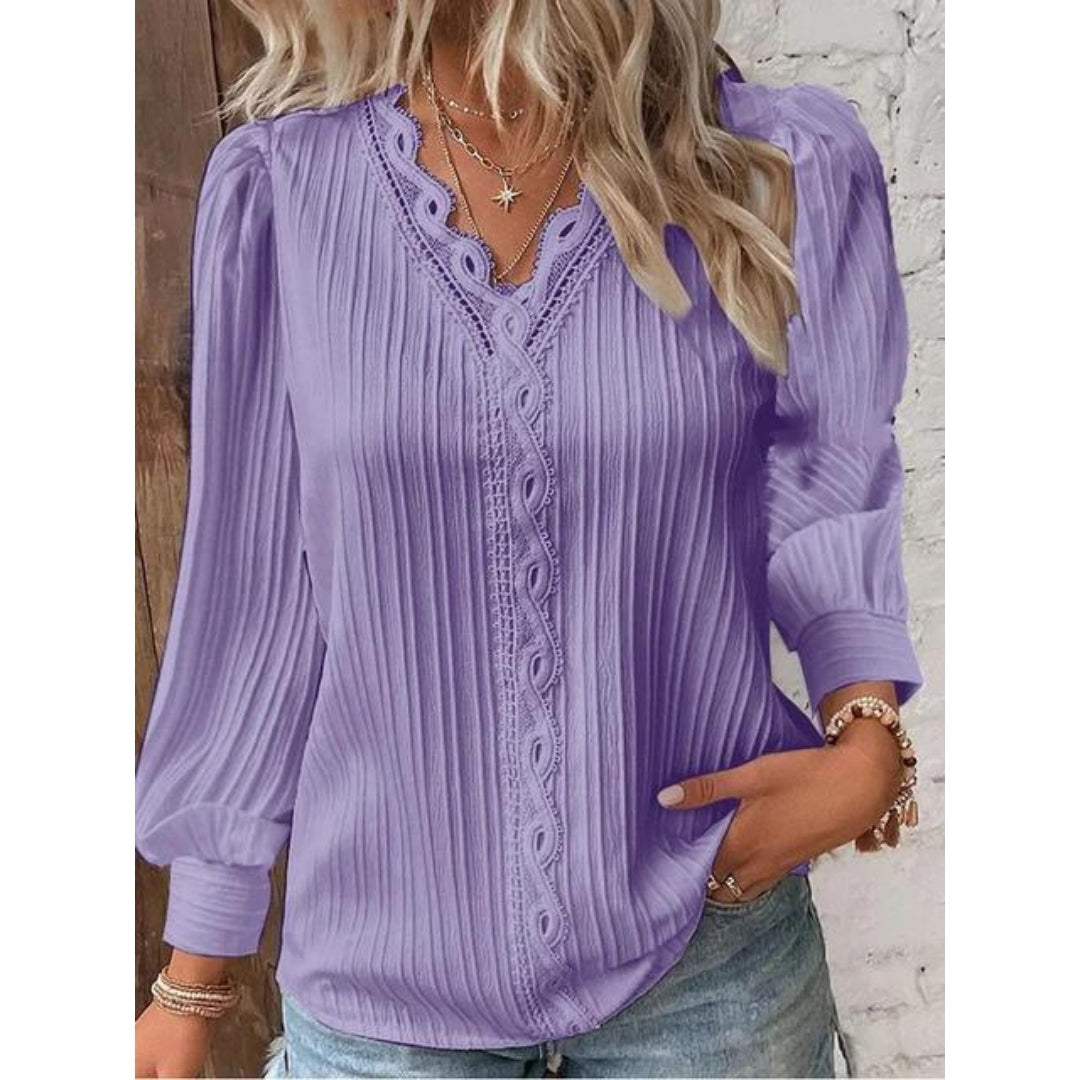 Lou | Chemise Blanche Femme | Col En V