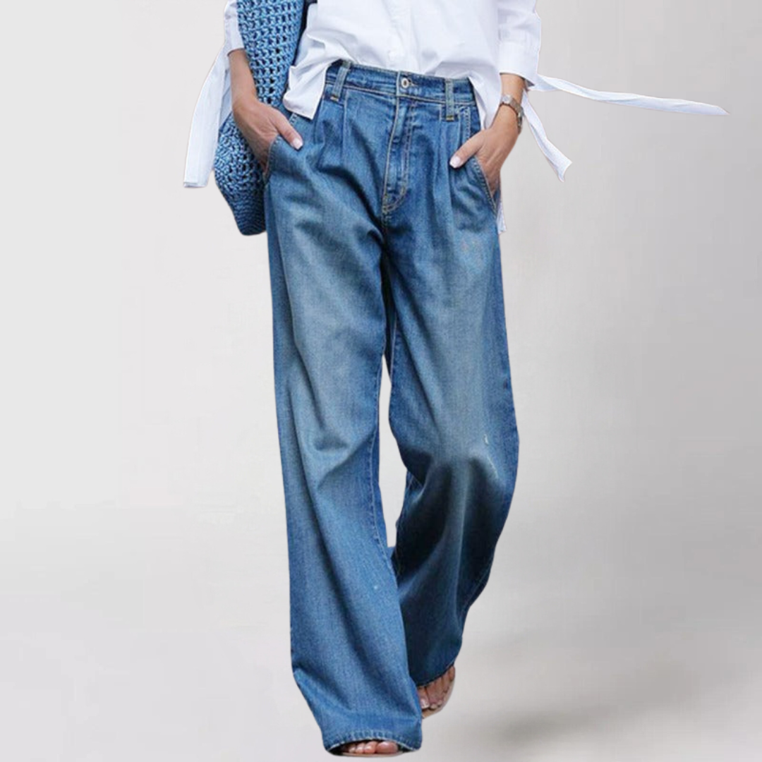 Ondeline | Jeans Baggy Pour Femme | Large