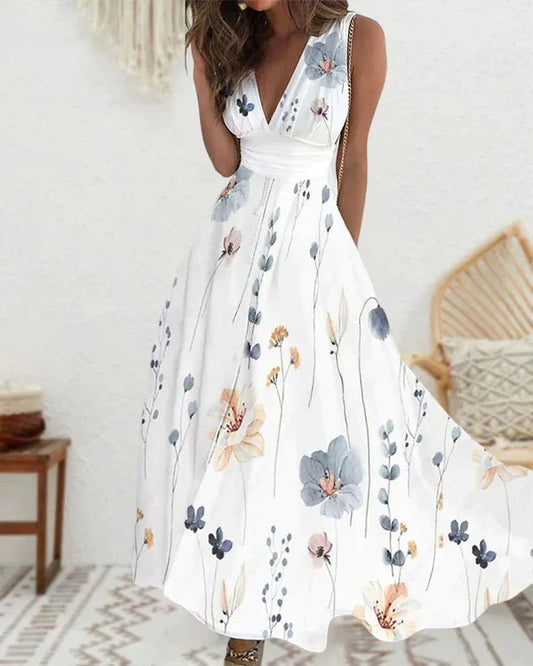 Robe D'été À Fleurs Pour Femmes | Midi