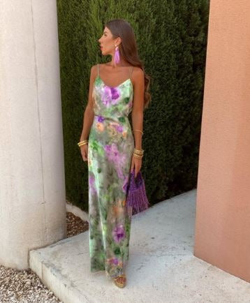 Fauna | Robe D'été Long Fancy Pour Femme | Maxi