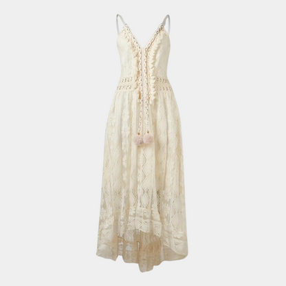 Quitterie | Robe Mi-Longue Bohème | Volants