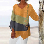 Aelis | Blouse À Blocs De Couleurs Pour Femme | Longues