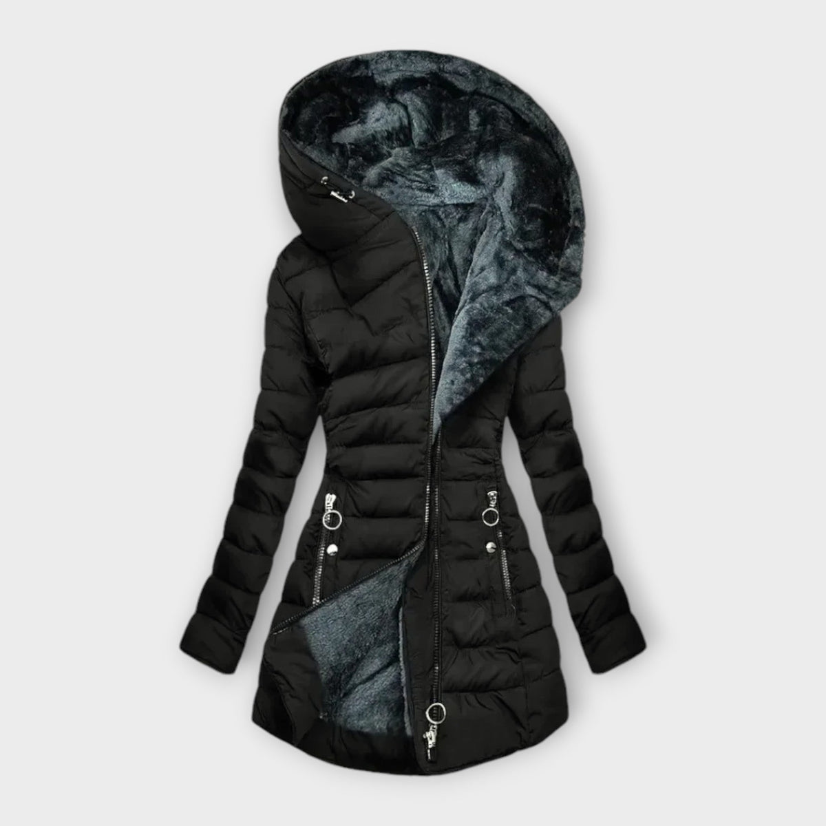Manteau Matelassé En Fourrure | Douillet