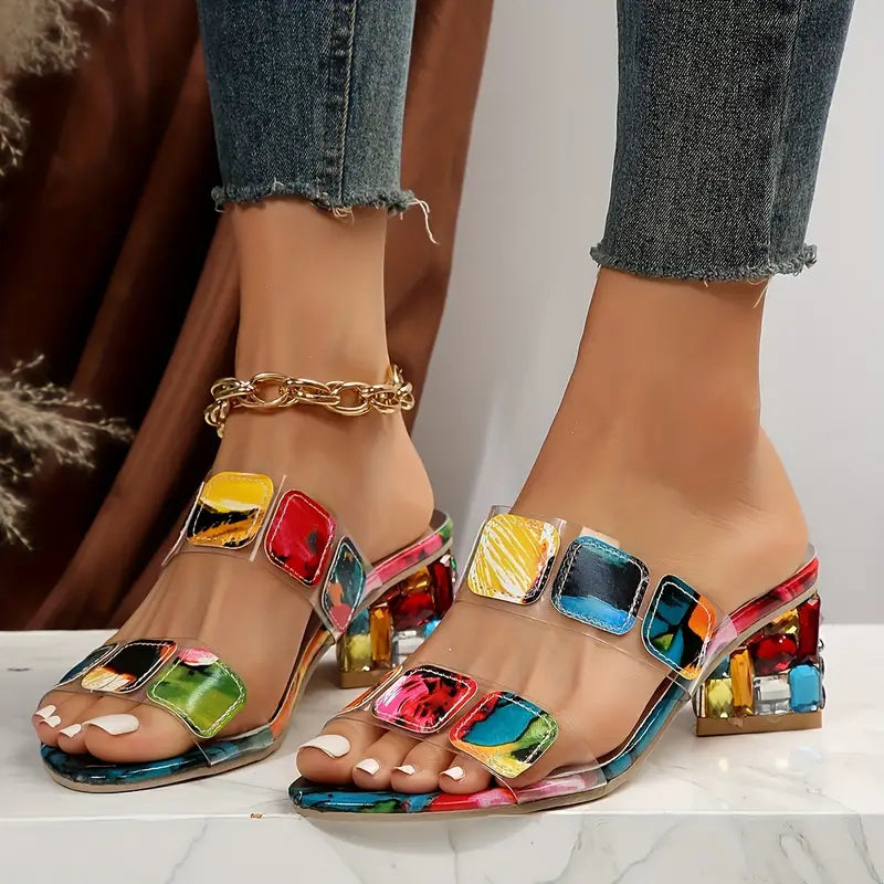 Amabelle | Sandales Femme Tendance À Coussin D'air | Talons
