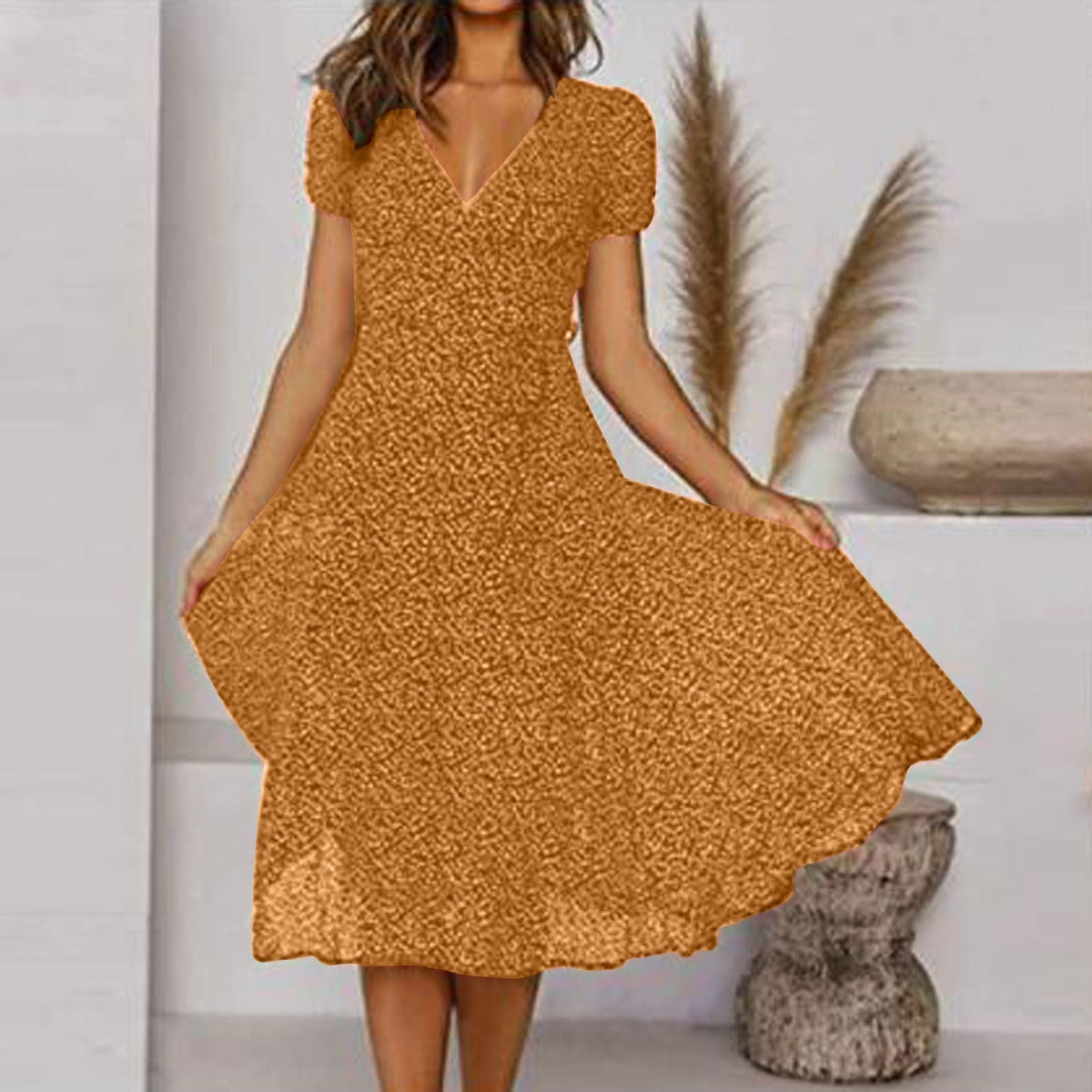 Fernanda | Robe D'été Évasé Et Fluide Pour Femme | Midi