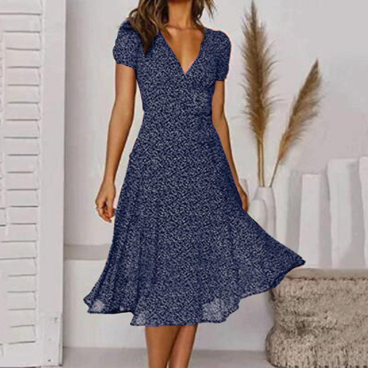 Fernanda | Robe D'été Évasé Et Fluide Pour Femme | Midi