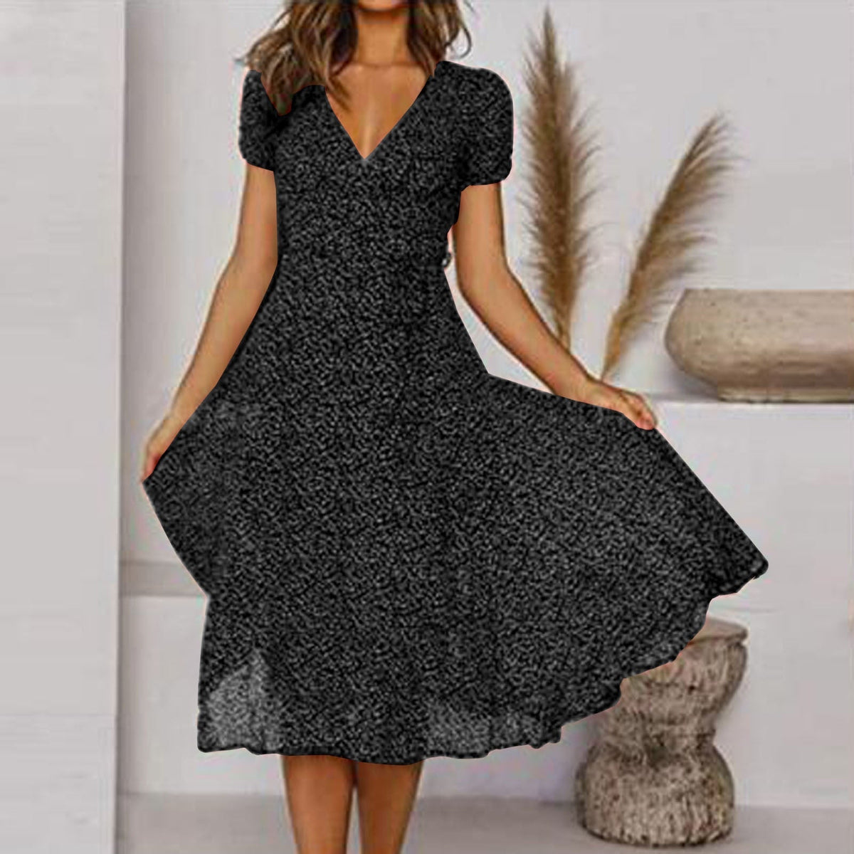 Fernanda | Robe D'été Évasé Et Fluide Pour Femme | Midi