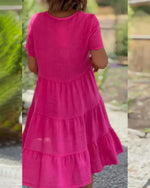 Josianne | Robe A-line En Coton Doux Pour Femme | Midi