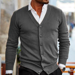 Gilet À Boutons Pour Hommes Cardigan En Maille