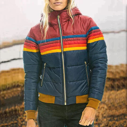 Veste À Capuche Rétro Pour Femmes | Printemps