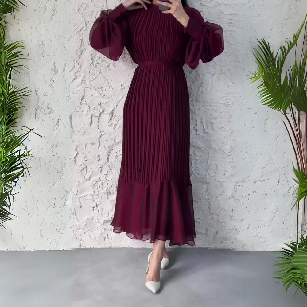 Cassilda | Robe Drapée Pour Invitées De Mariage | Maxi
