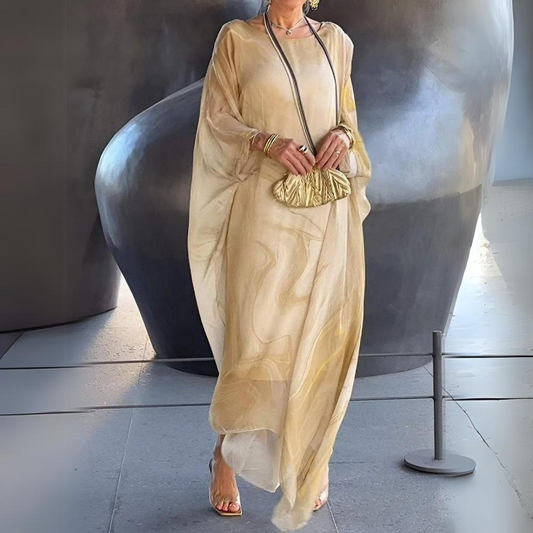 Damienne | Robe Fluide Longue | Manches Longues