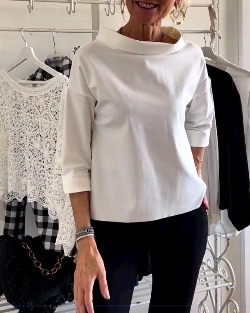 Alorine | Top Noir Pour Femme | Chic