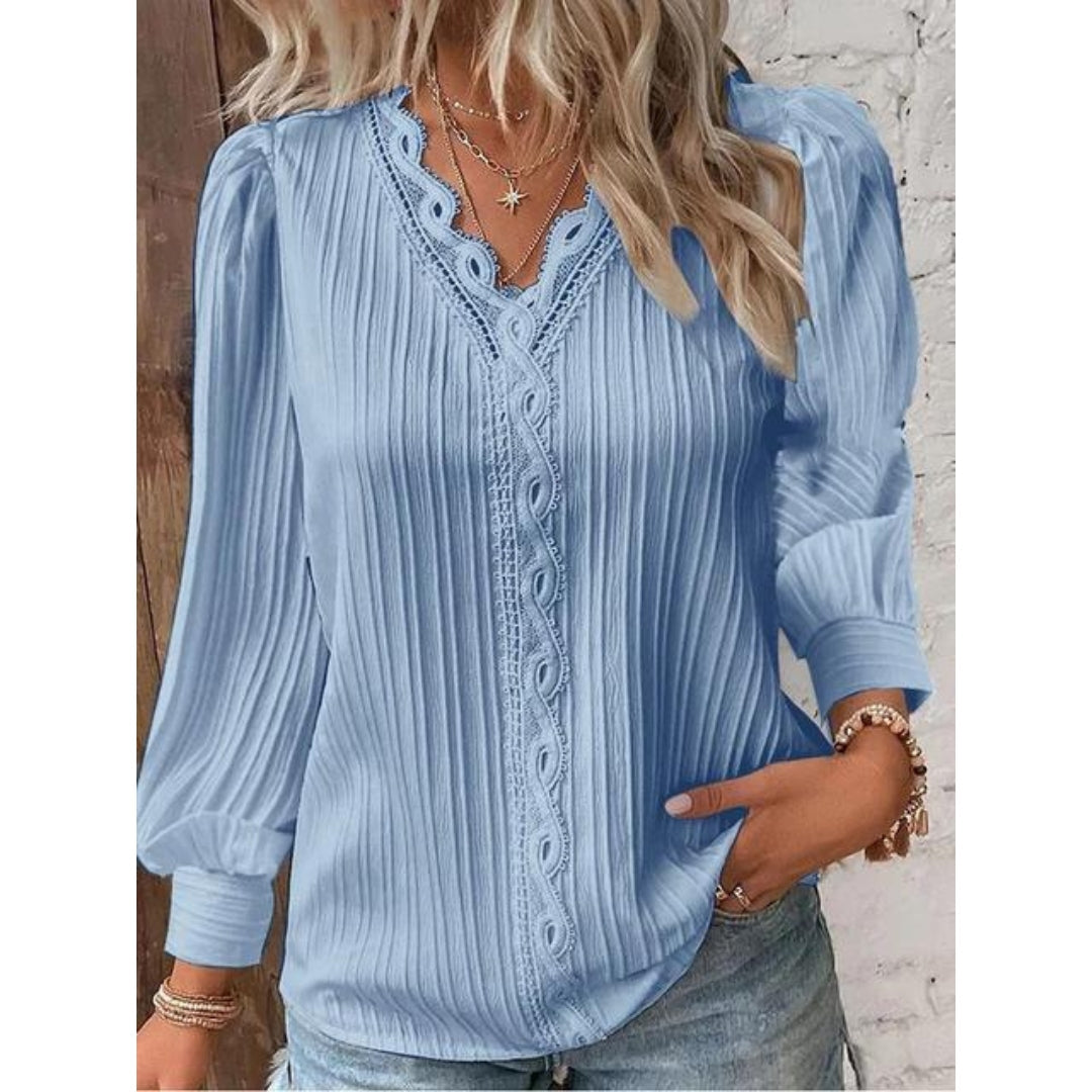 Lou | Chemise Blanche Femme | Col En V