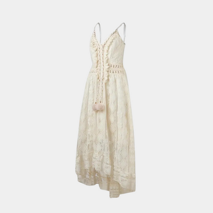 Quitterie | Robe Mi-Longue Bohème | Volants