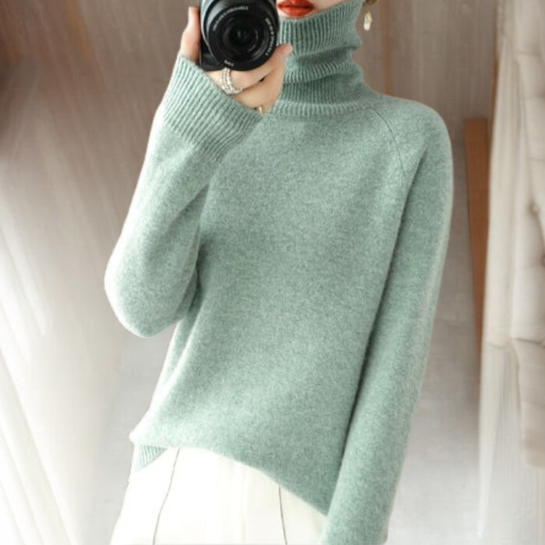 Jade | Pull À Col Roulé Pour Femme | Chaud