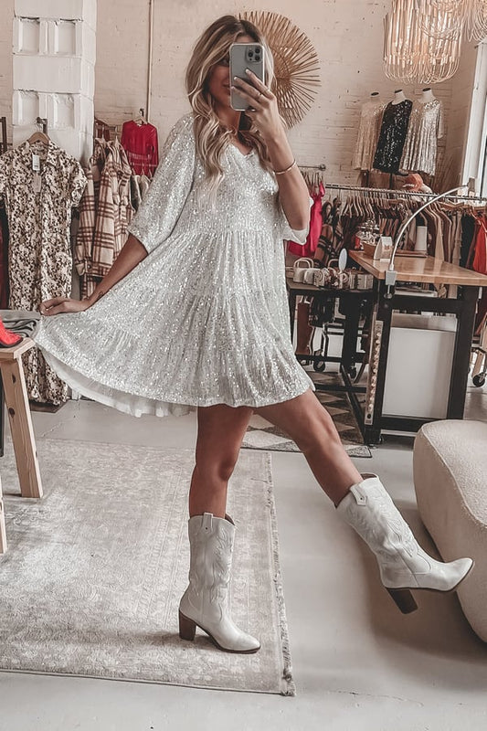 Marcelle | Robe De Soirée À Paillettes Pour Femmes | Mini