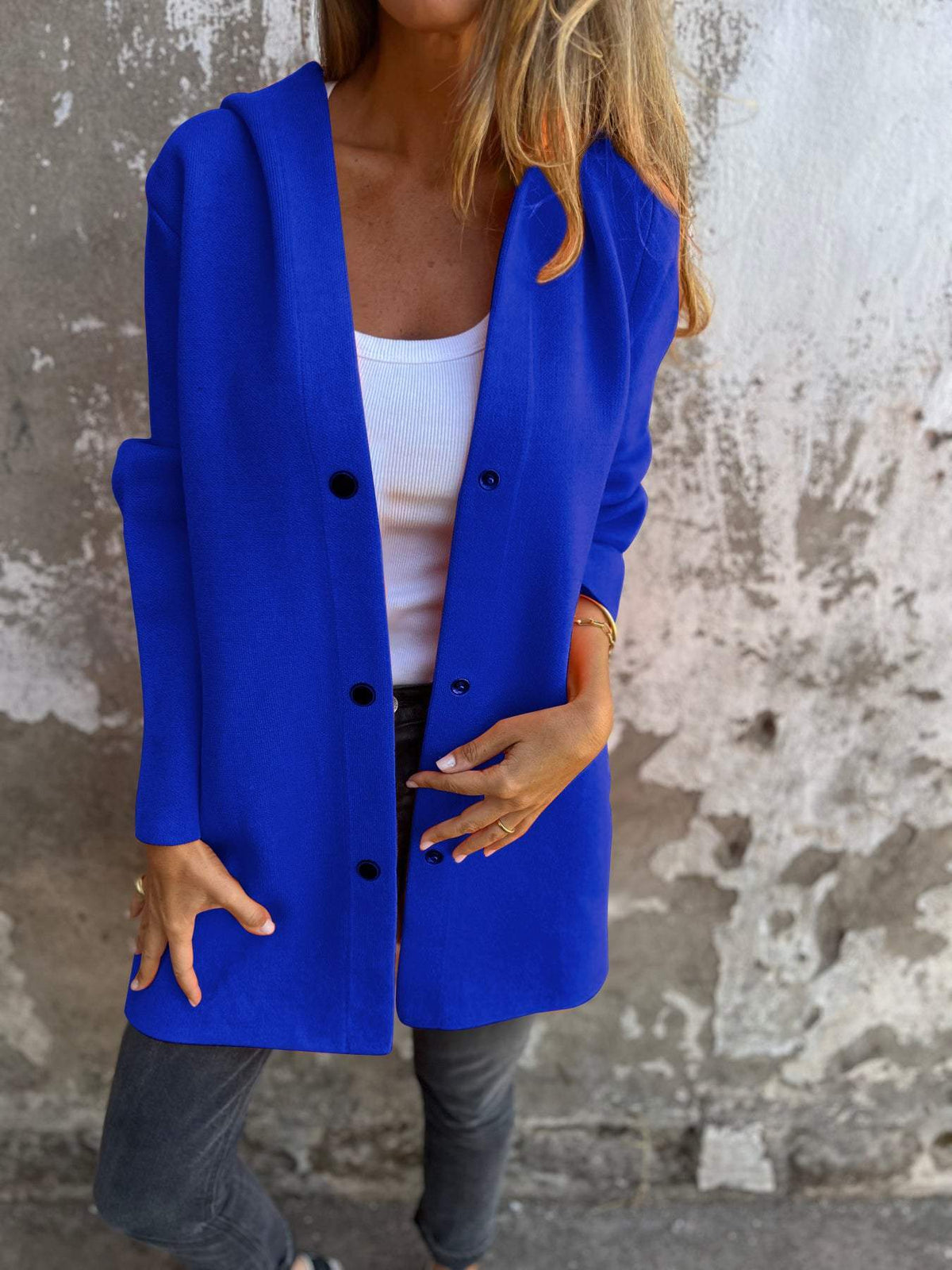 Cordelia | Cardigan Pour Femmes Avec Capuche Et Boutons | Chaud