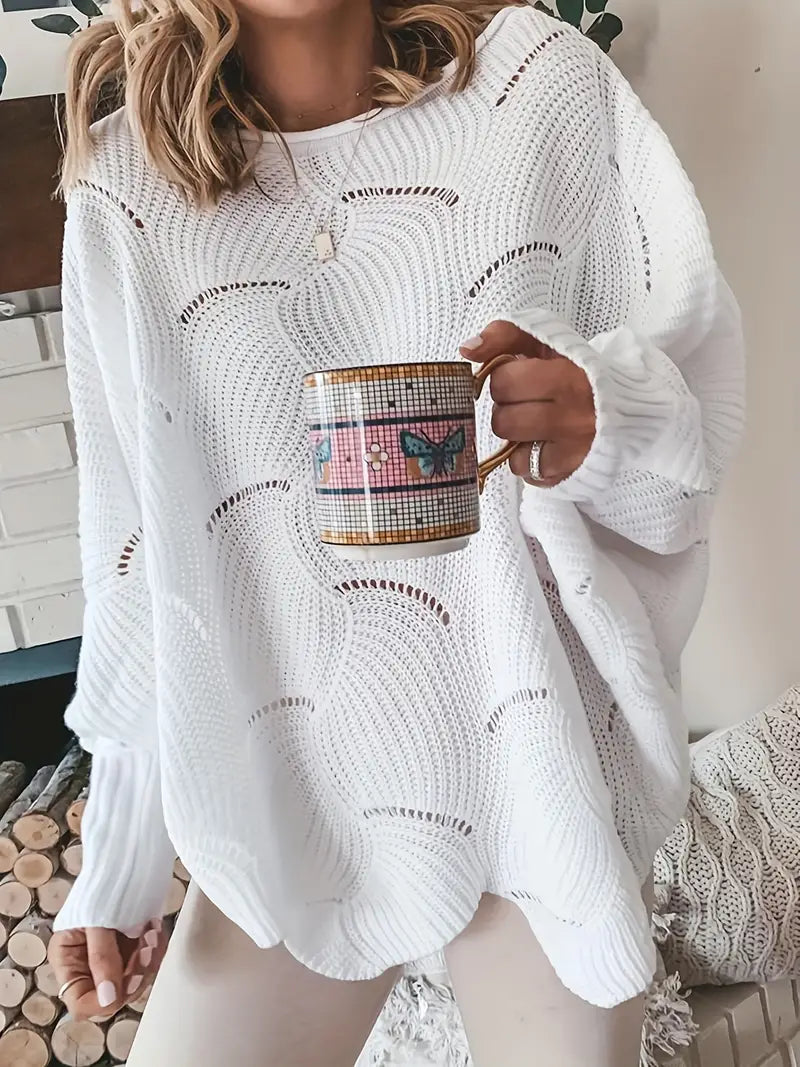 Calandra | Pull Surdimensionné Chaud Pour Femmes | Tricoté