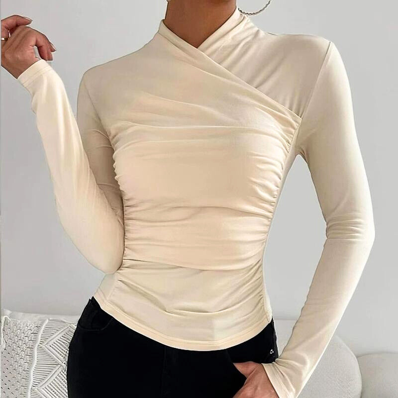 Fabienne | Blouse Femme À Col Croisé | Chic