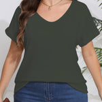 Naïma | T-shirt large taille plus | Col en V