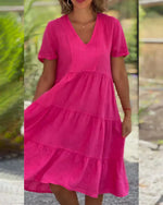 Josianne | Robe A-line En Coton Doux Pour Femme | Midi