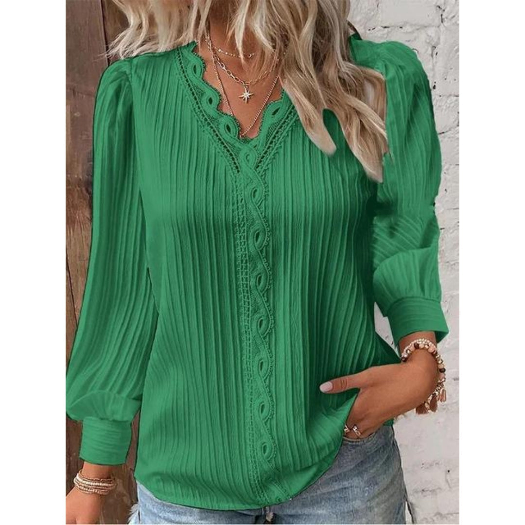 Lou | Chemise Blanche Femme | Col En V