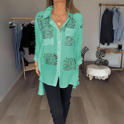 Clothilde | Chemise Femme Longue | Texte