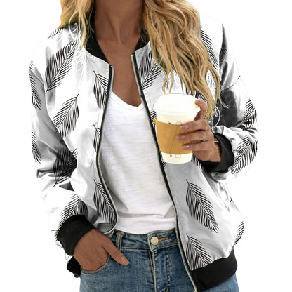 Blouson Bombardier Fleuri Pour Femme | Été