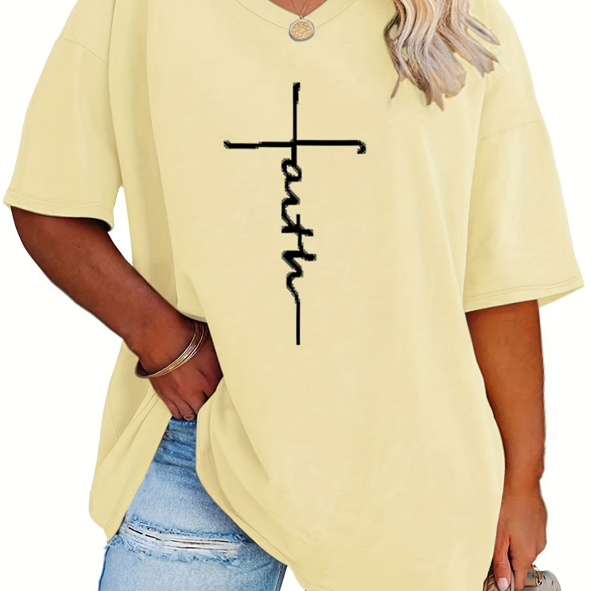 Jacinthe | T-shirt grande taille | Foi