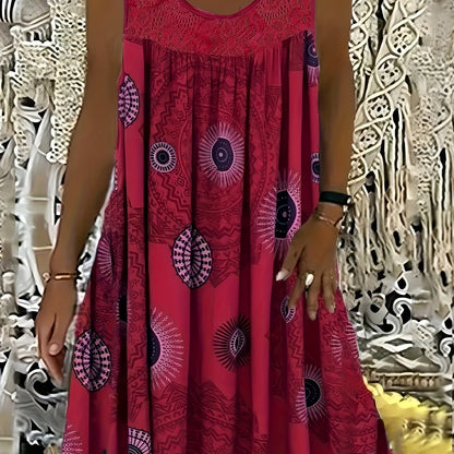 Noémie-Anne | Robe Midi Bohème | Grande Taille