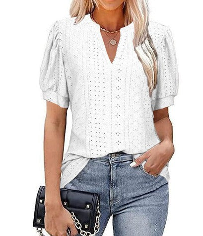 Ophélie | T-Shirt Femme | En Broderie Anglaise