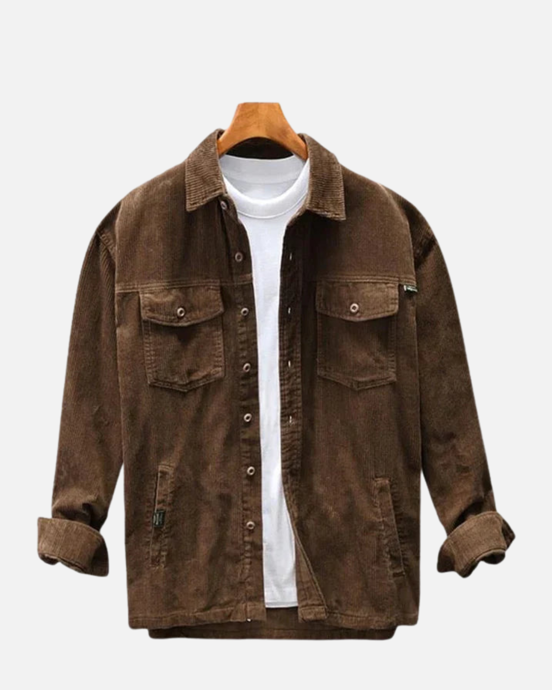 Chemise À Boutons En Velours Côtelé Pour Hommes | Chaude