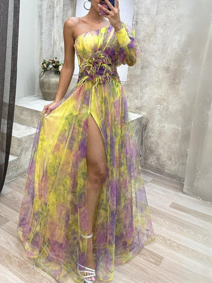 Avenelle | Robe Époustouflante Asymétrique Pour Femmes | Maxi