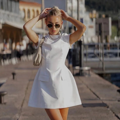 Eloressa | Robe De Cocktail Manches Courtes Pour Femme | Mini