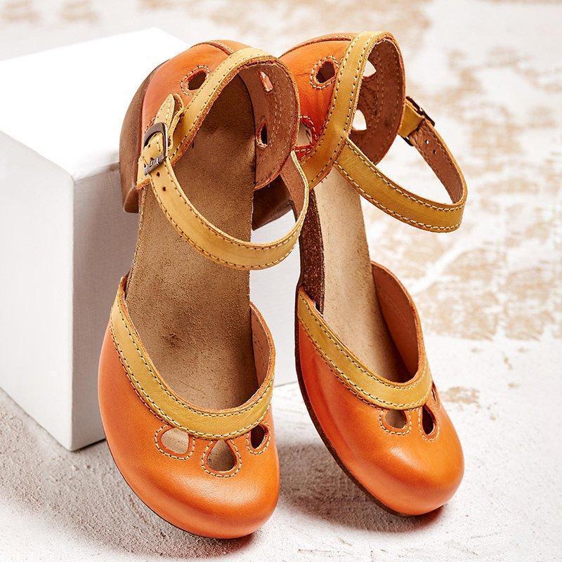 Alphonsine | Sandales Femme Stylées à Velcro | Talons