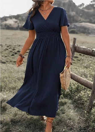 Clio | Robe d'Été Longue | Robe Fendue