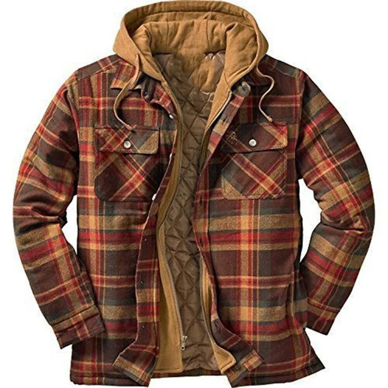 Zargon | Veste En Flanelle Pour Homme Avec Doublure En Polaire Pour L'automne Et L'hiver | Chaude
