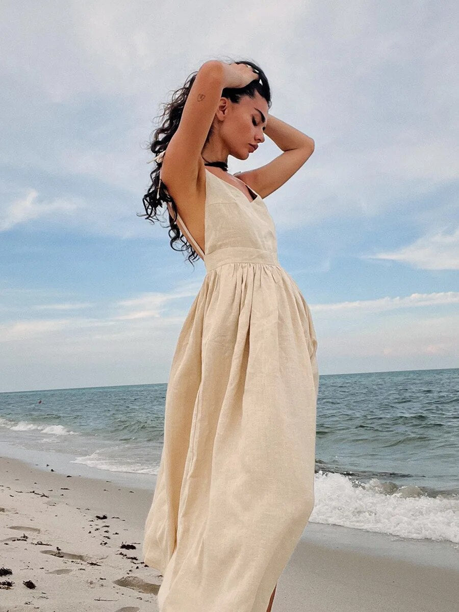 Robe De Plage Chic Pour Femme | Maxi