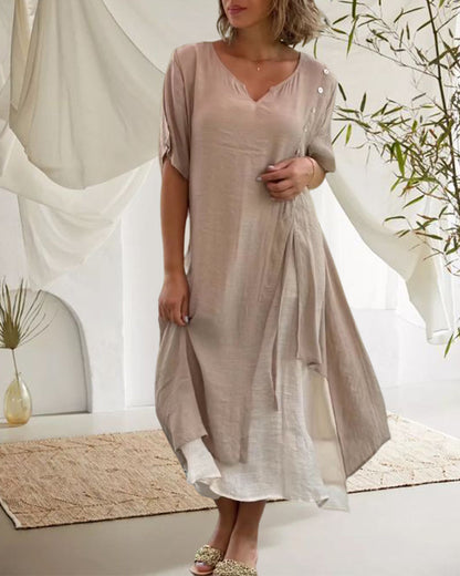 Rosianne | Robe Asymétrique | Bohème | Midi