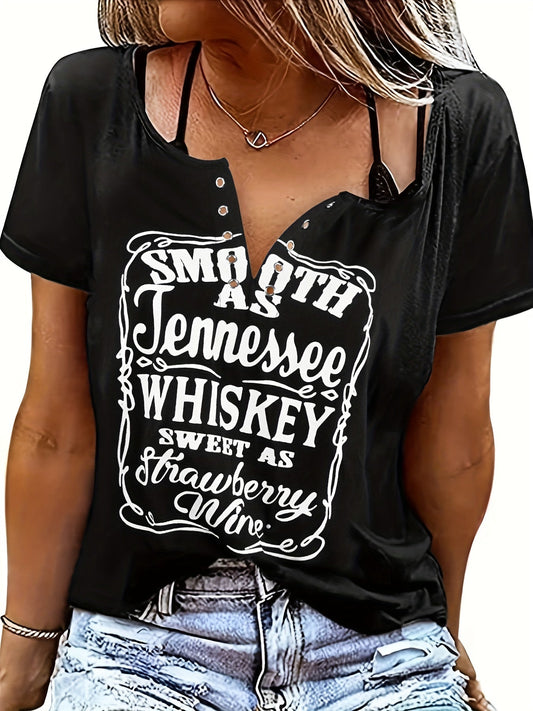 Maëlysse | T-shirt Femme Grande Taille | Col en V