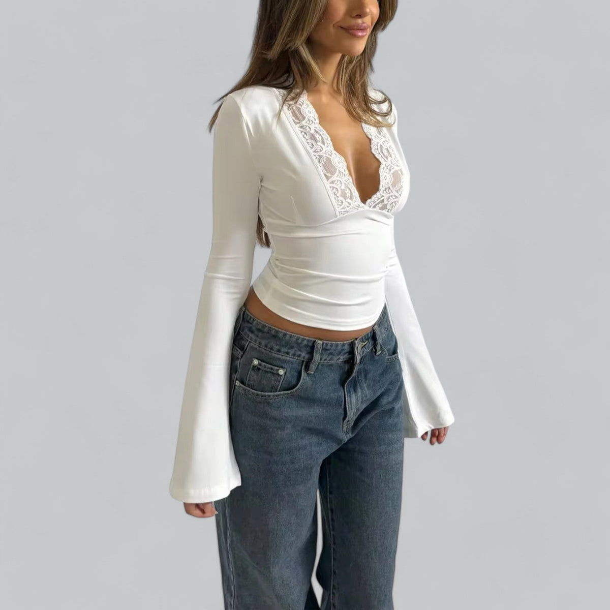 Koralie | Chemise Manche Longue Pour Femme | Anglaise