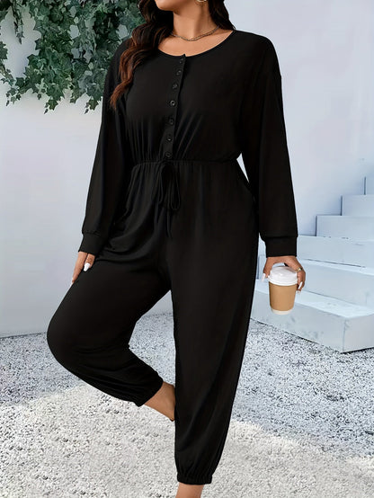 Eugénia | Combinaison Noire Femme | Vêtement Femme Grande Taille