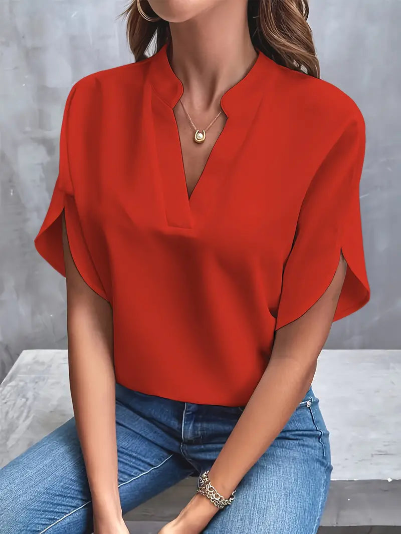 Valériane | T-shirt léger à col en V pour femmes