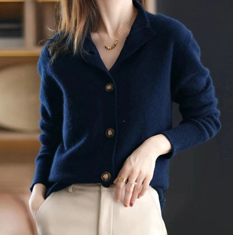 Remy | Cardigan Boutonné Doux Pour Femmes | Chaud