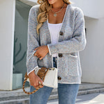 Stela | Cardigan Décontracté Boutonné Et Tricoté | Chaud
