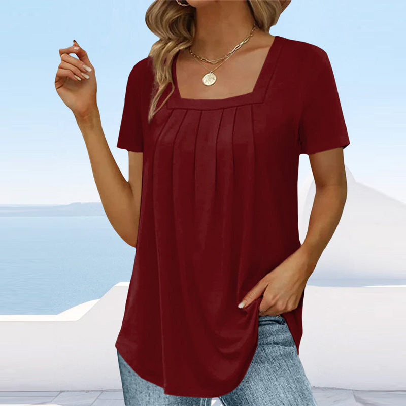 Jeanne | Blouse Élégante Plissée Pour Femme | Chic